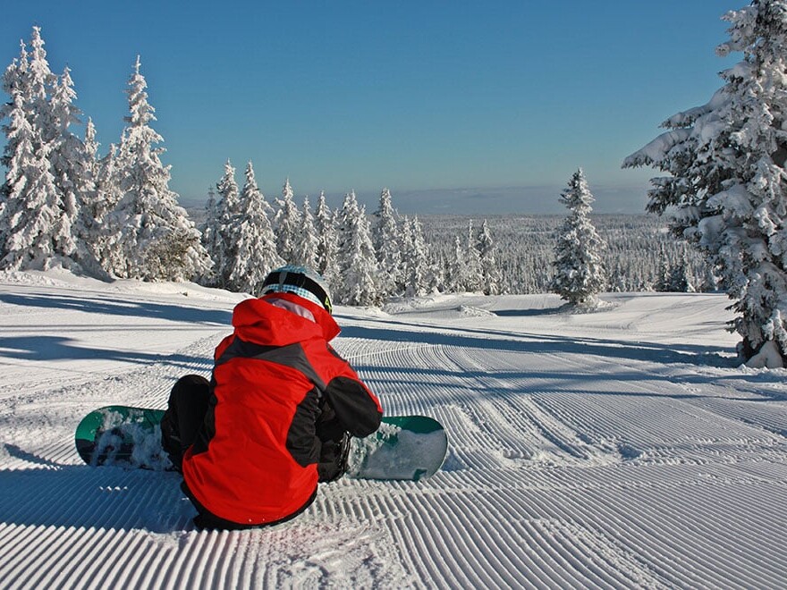 Snowboard på Budor Skianlegg